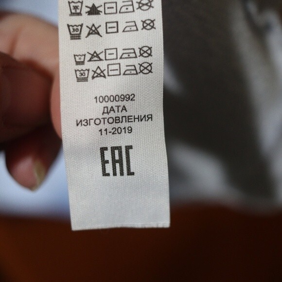 Tory Burch Tory Sport Small Blue Oversized Pullover Hoodie V-Logo Cotton - Picture 12 of 12